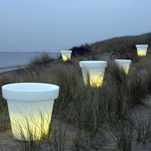 Pots lumineux blancs 02