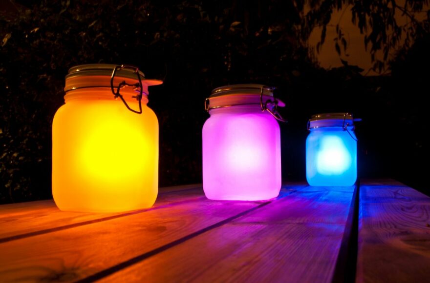 fabriquer jar pot solaire