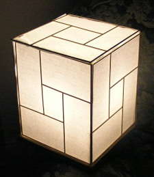fabrication lampe japonaise papier