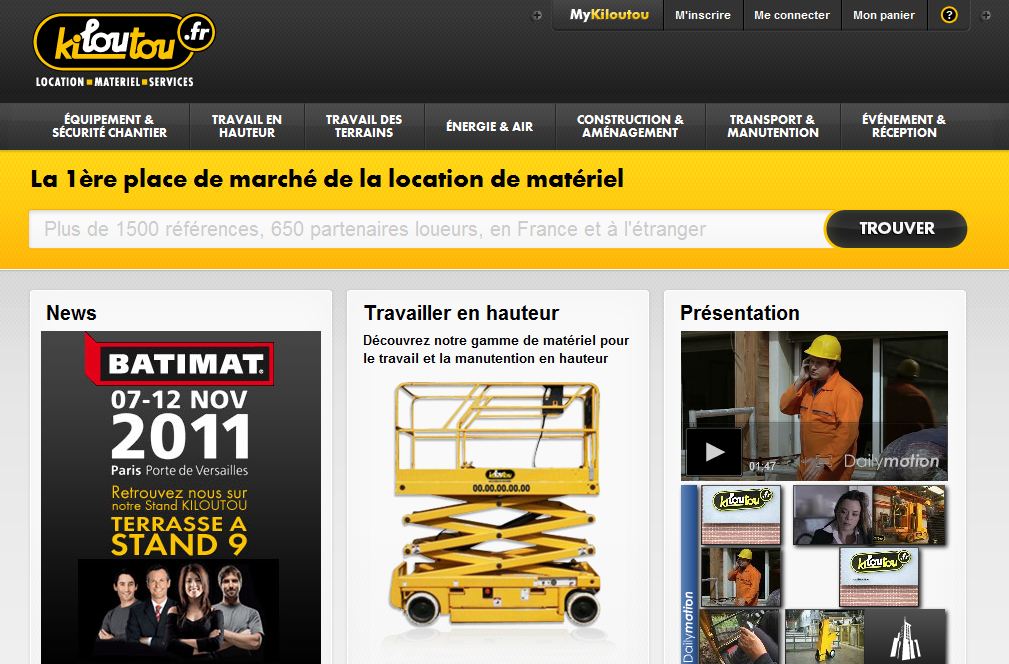 Kiloutou nouveau site