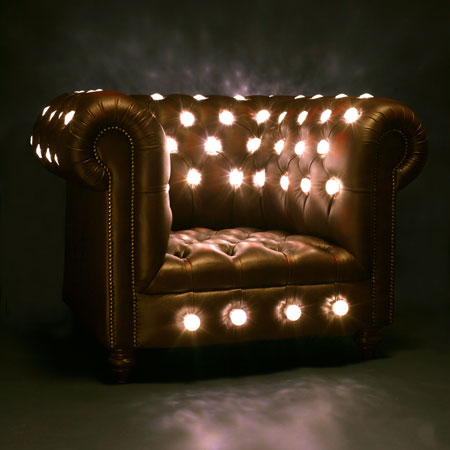 Fauteuil club lumineux