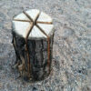Torche Suédoise Noor - Bois Naturel Certifié - Hauteur 25 Cm, Diamètre 17-24 Cm - Jusqu'à 4 Heures De Flamme Magique !