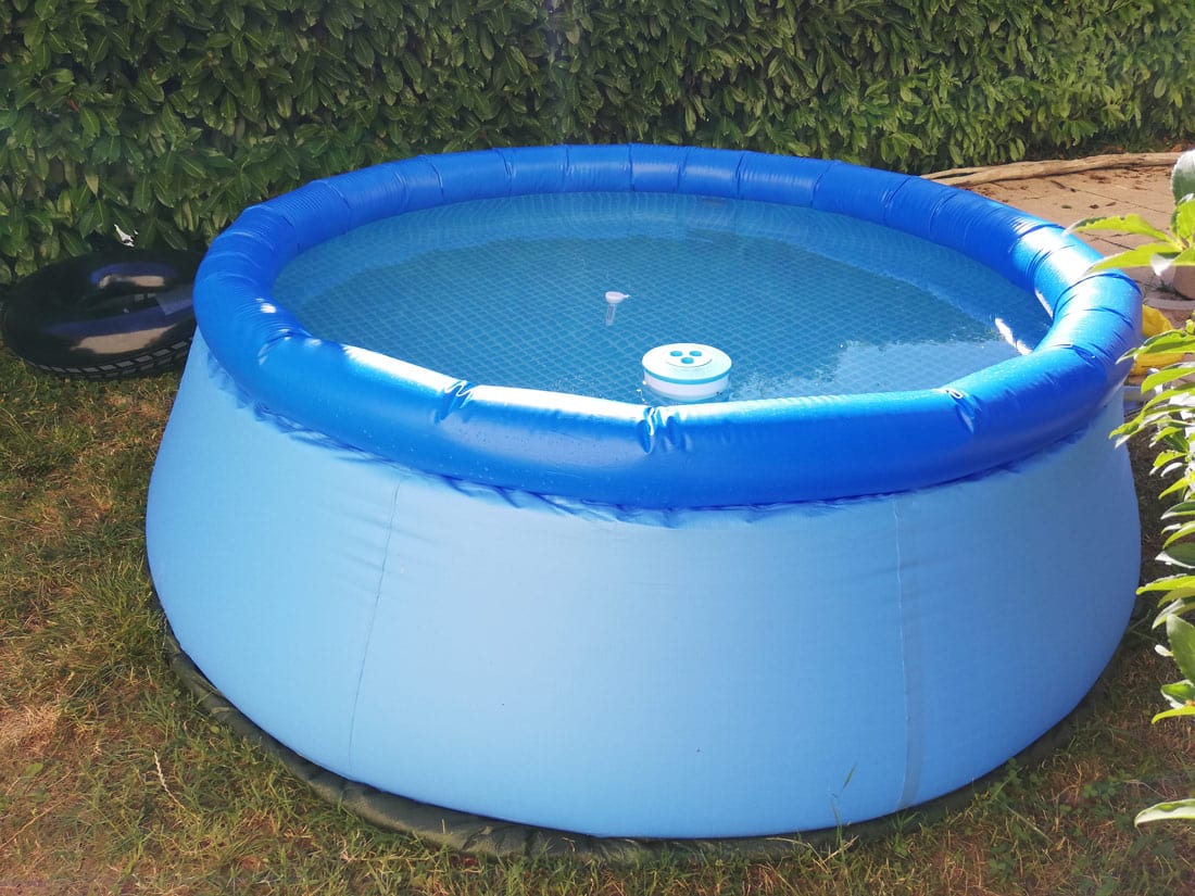 Rustine ronde de liner bleu foncé 15 cm colmater piscine qui fuit