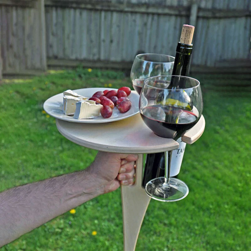 TABLE PORTABLE POUR APÉRITIF