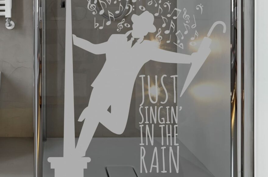 sticker paroi douche