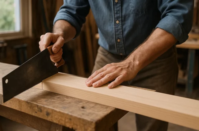 Le secret des menuisiers pour couper parfaitement droit sans scie radiale
