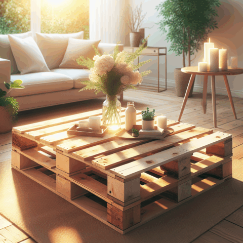 Ce bricoleur a transformé des palettes en table basse design — et voici comment faire