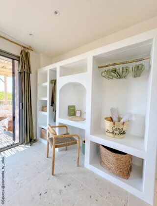 dressing avec espace bureau en béton cellulaire