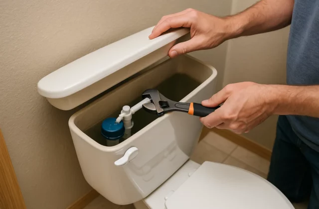 Comment réparer une chasse d’eau qui fuit sans tout démonter