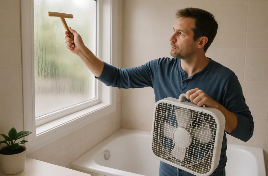 Comment éliminer l’humidité dans une salle de bain sans VMC