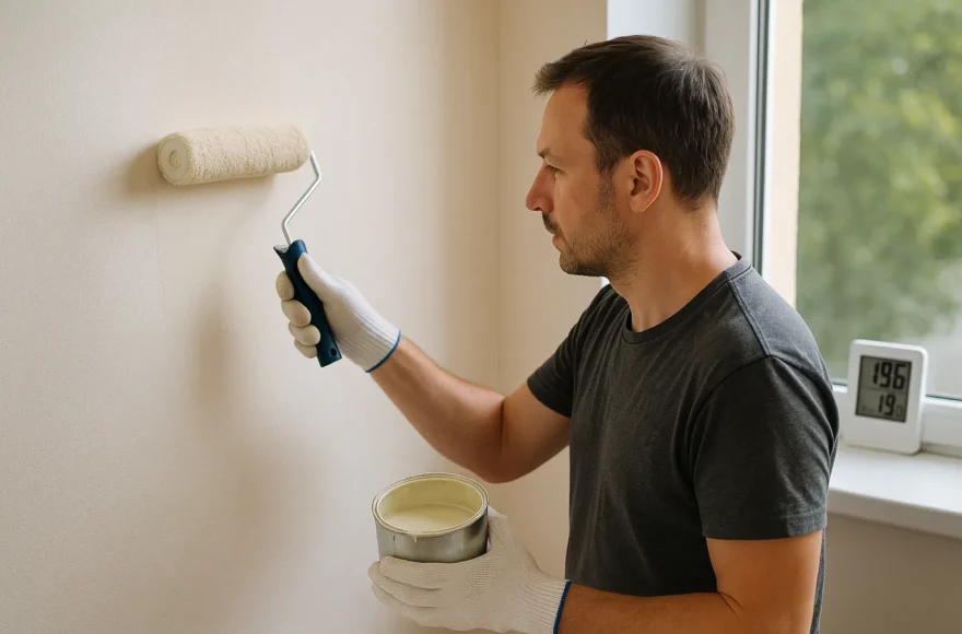 Peinture : voici la bonne température pour repeindre sans traces