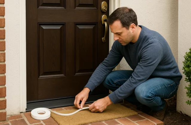 Comment isoler une porte d’entrée contre le froid