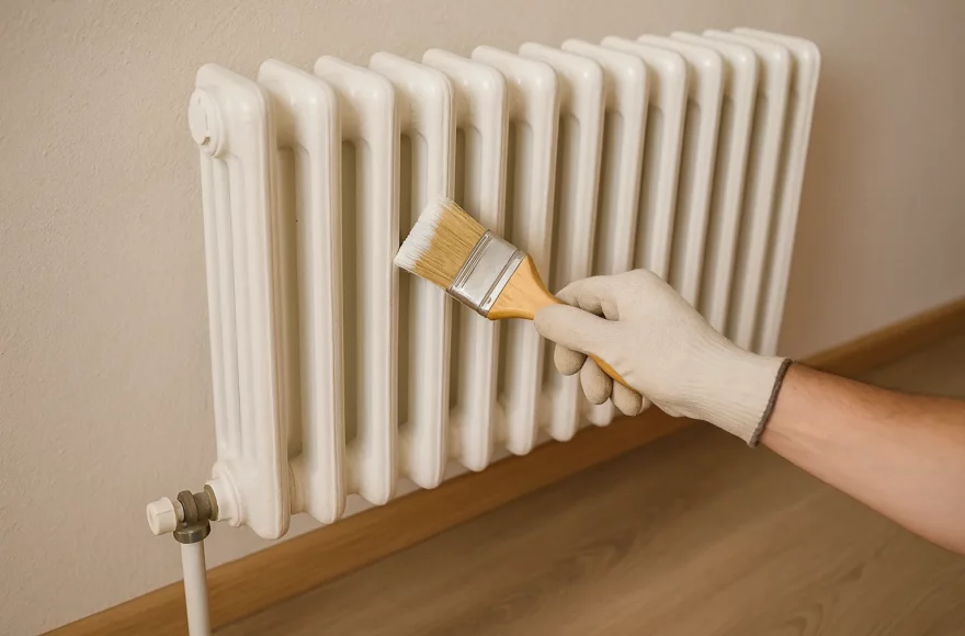 Cette méthode pour repeindre un radiateur sans le démonter