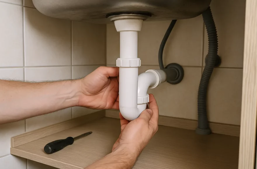 Comment déboucher un siphon sans clé à molette