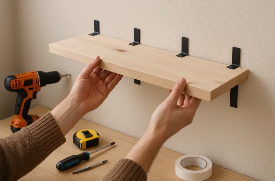 Comment construire une étagère murale solide sans percer