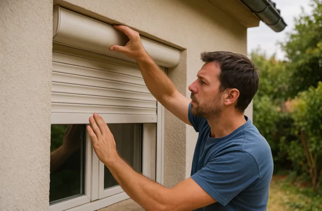 Comment réparer un volet roulant bloqué sans tout démonter