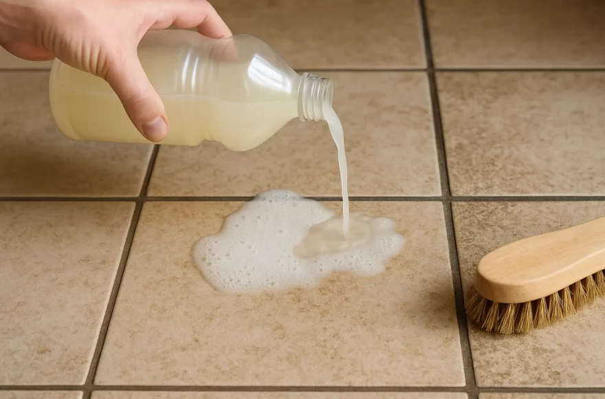 Ce produit naturel rend ton carrelage comme neuf sans frotter