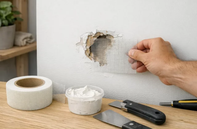 Comment réparer un trou dans un mur sans enduit