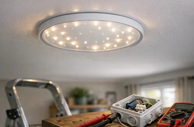 Pourquoi les LED de ton plafonnier clignotent (et comment y remédier)