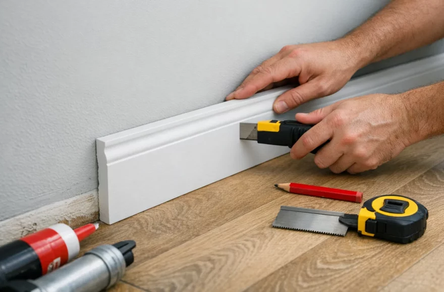 Comment poser des plinthes propres et droites