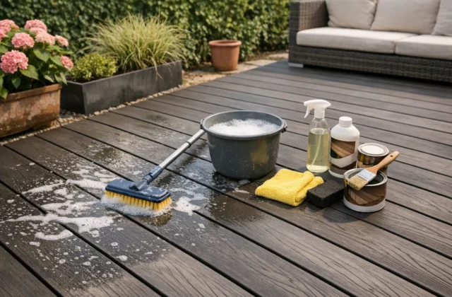 Comment bien entretenir une terrasse en composite