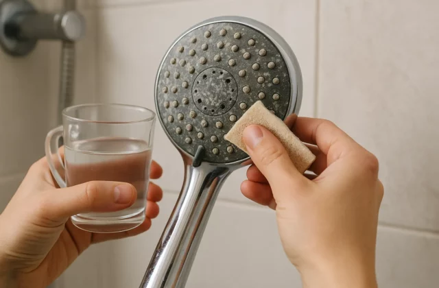 L’astuce simple pour enlever le calcaire sur une pomme de douche