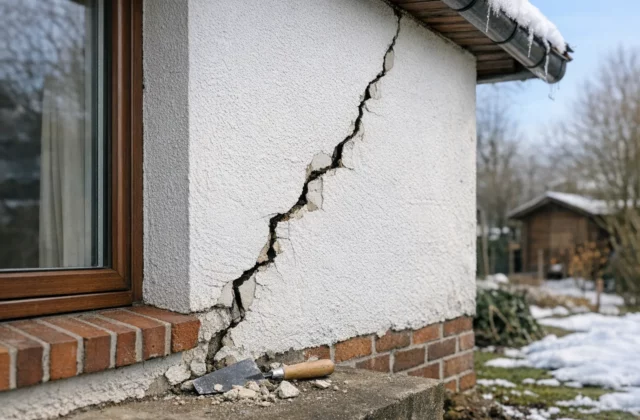 Pourquoi les murs fissurent après l’hiver (et comment réparer)