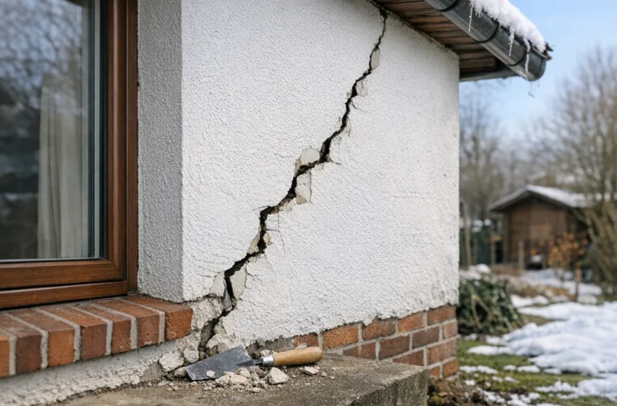 Pourquoi les murs fissurent après l’hiver (et comment réparer)