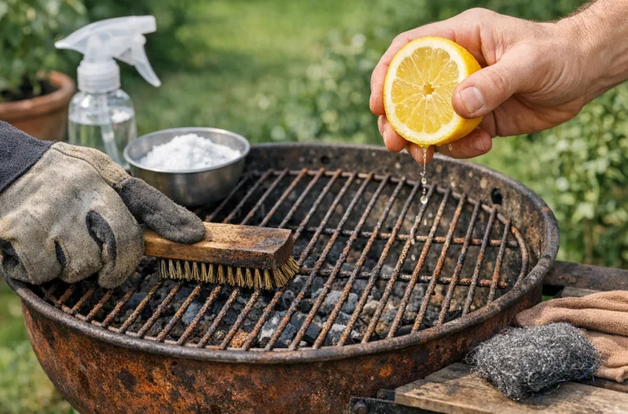 L’astuce simple pour nettoyer un barbecue rouillé