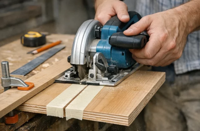 L’astuce des menuisiers pour couper du bois sans éclats