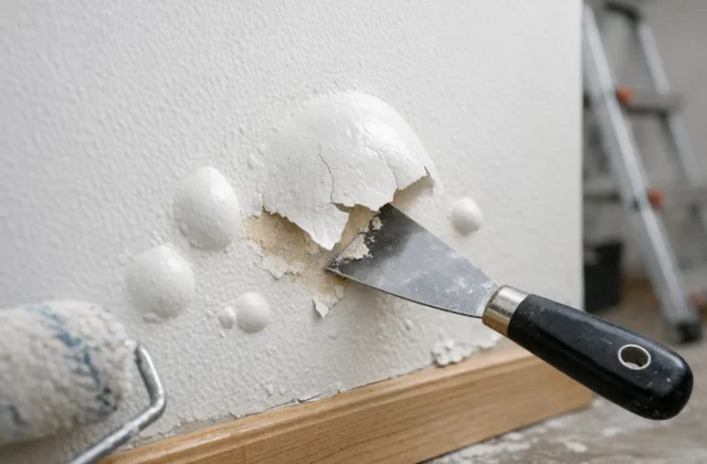 Cette erreur provoque des cloques dans la peinture