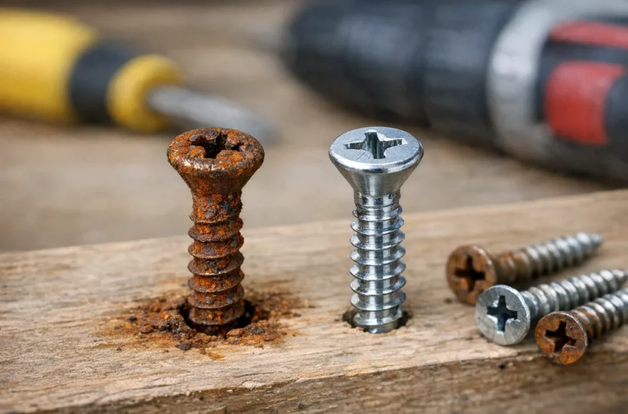 Pourquoi certaines vis rouillent même à l’intérieur
