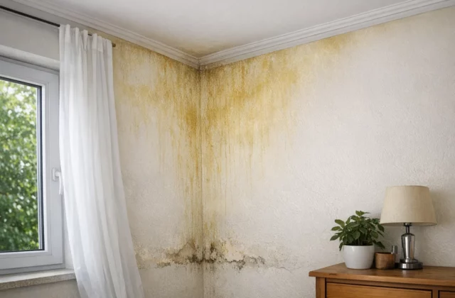 Pourquoi les murs jaunissent dans les pièces peu aérées