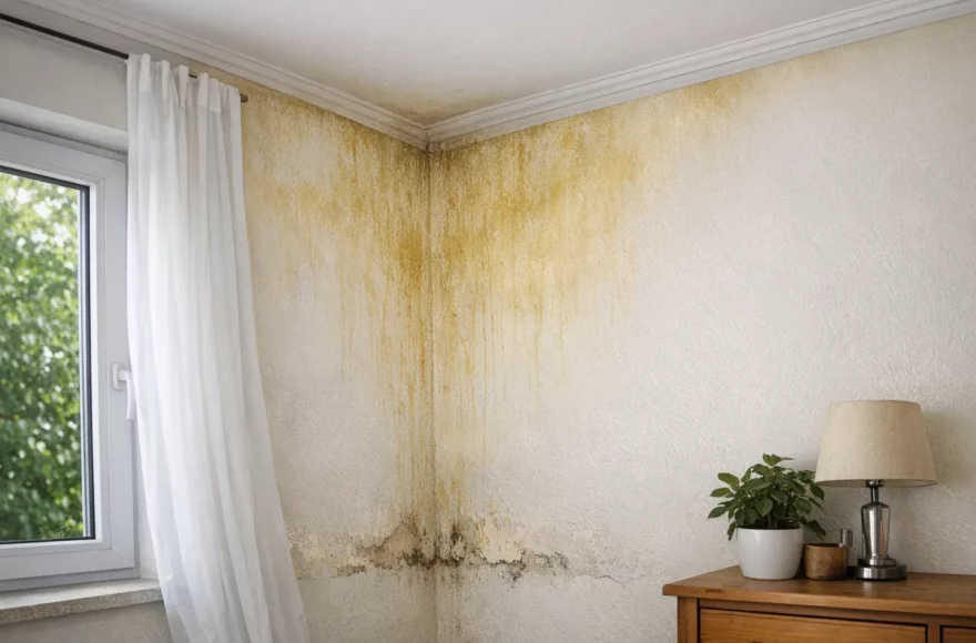 Pourquoi les murs jaunissent dans les pièces peu aérées