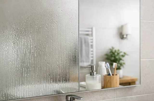 L’astuce simple pour éviter la condensation sur les miroirs
