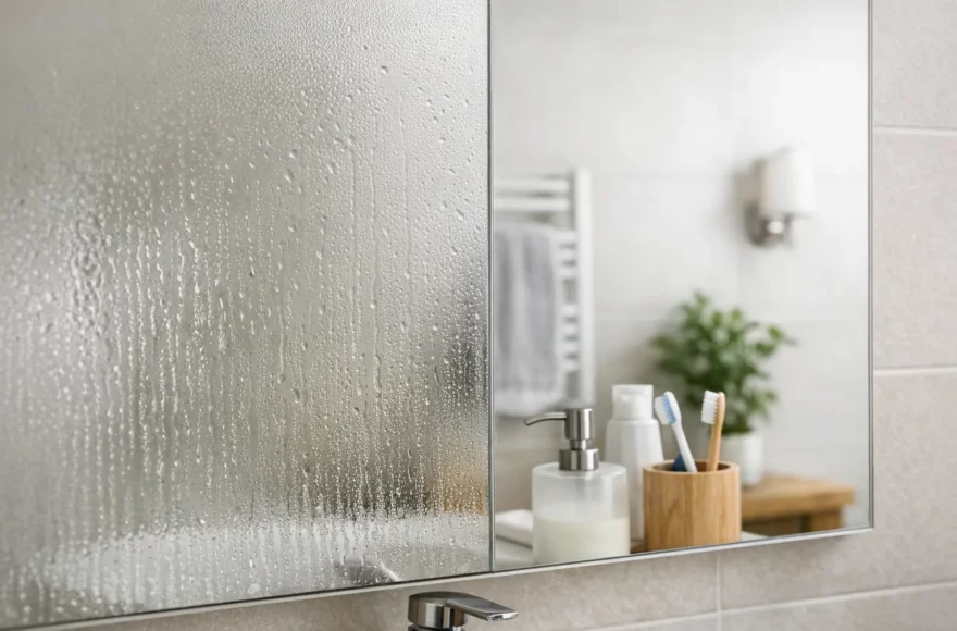L’astuce simple pour éviter la condensation sur les miroirs