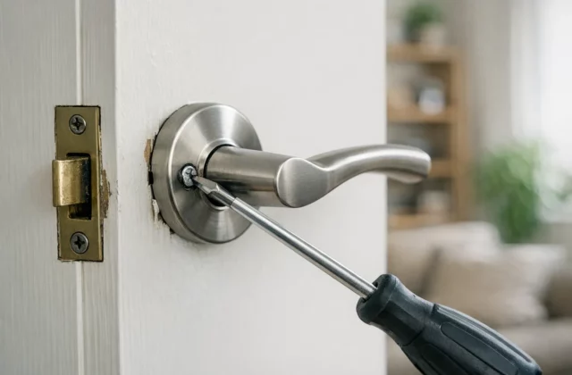 Pourquoi les poignées de porte se desserrent toujours