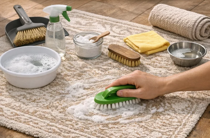 Comment nettoyer un tapis sans aspirateur