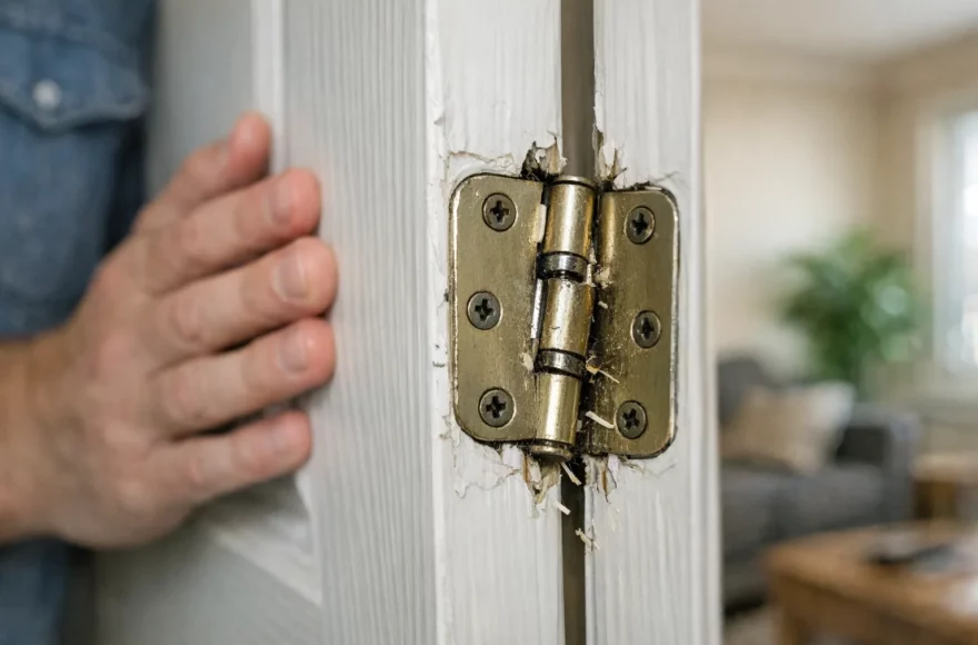 Cette erreur abîme les charnières de porte