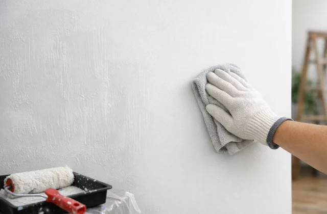 L’astuce pour éviter les traces sur un mur fraîchement peint