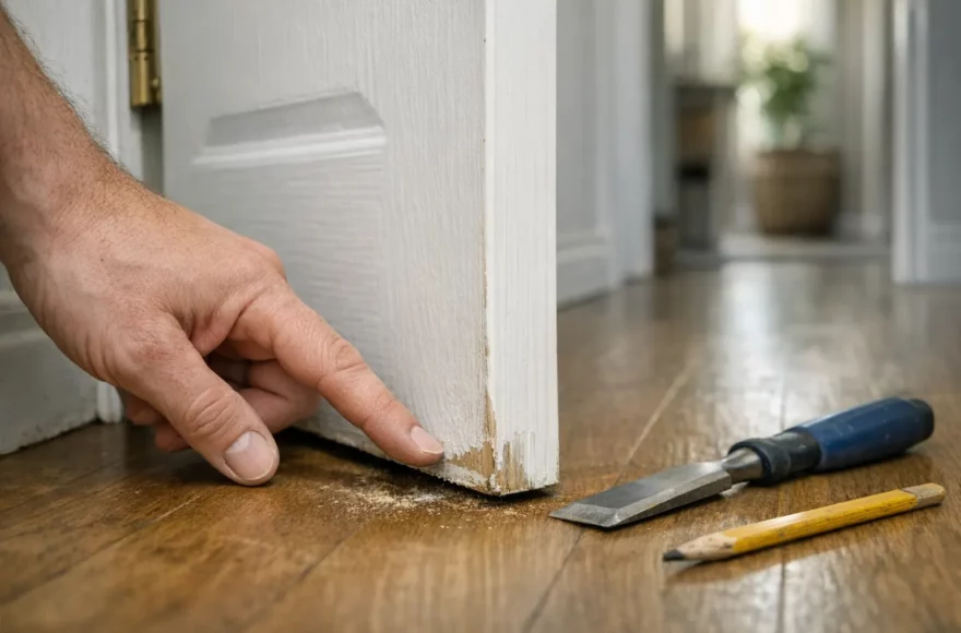 Pourquoi les portes frottent toujours au même endroit