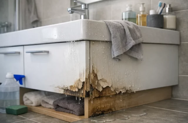Cette erreur abîme les meubles de salle de bains