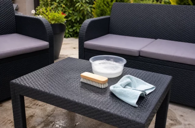 Comment raviver un salon de jardin en résine tressée
