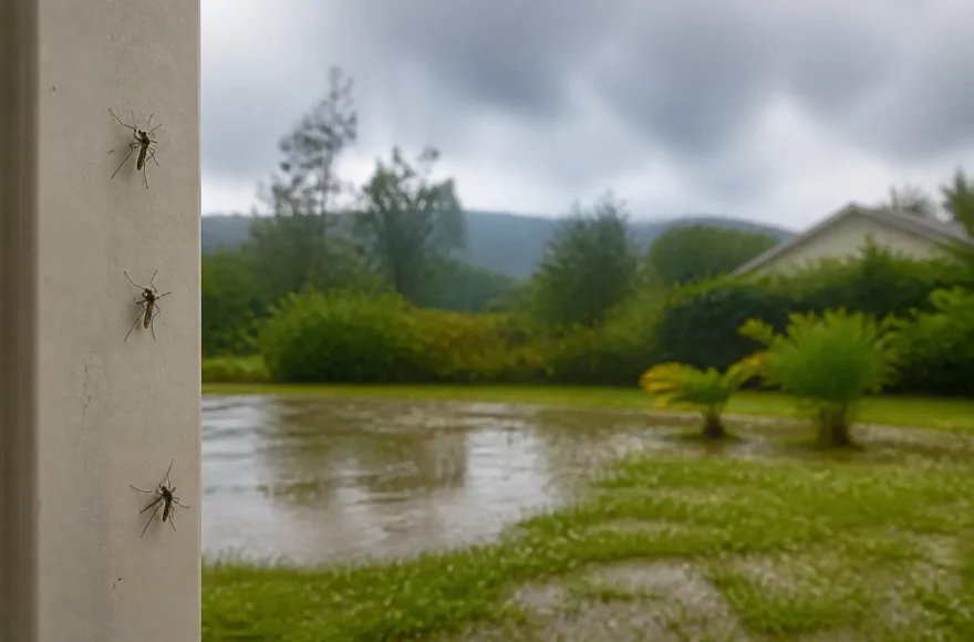 Pourquoi les moustiques semblent plus présents après un orage