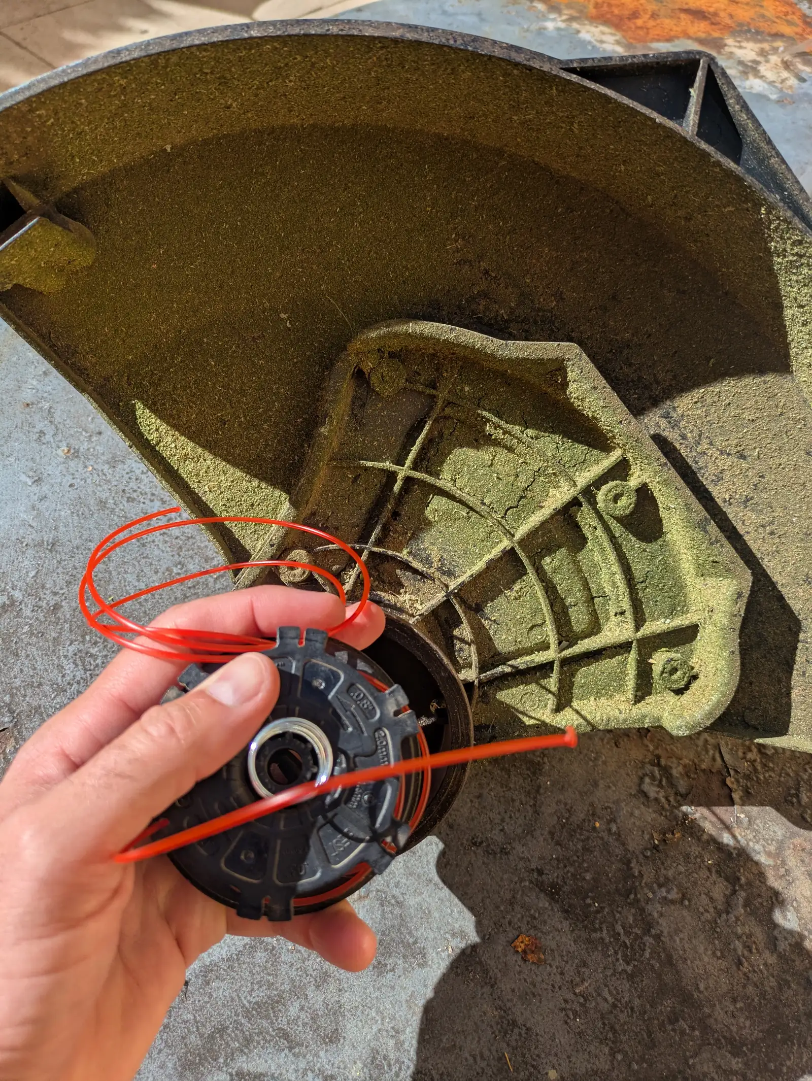 Détails de changer fil rotofil