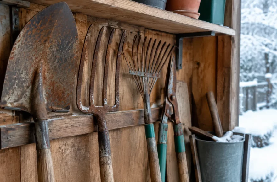 Cette erreur de rangement fait rouiller les outils pendant l’hiver