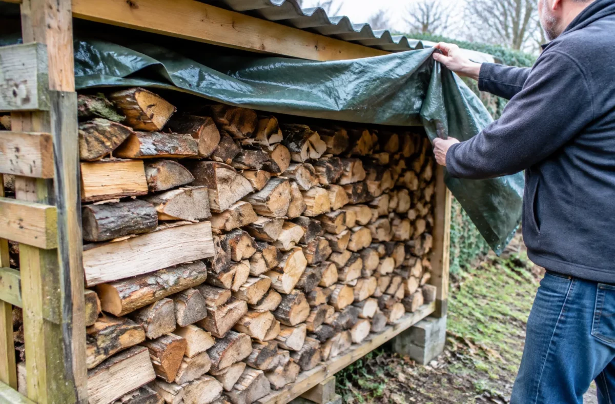 Cette erreur très courante empêche le bois de chauffage de bien sécher