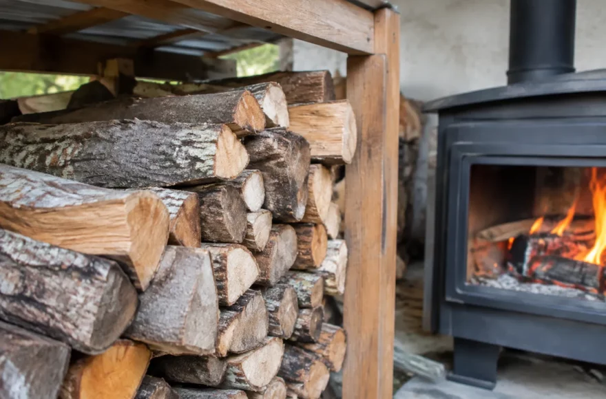 Pourquoi certaines bûches brûlent mal même après plusieurs mois de stockage
