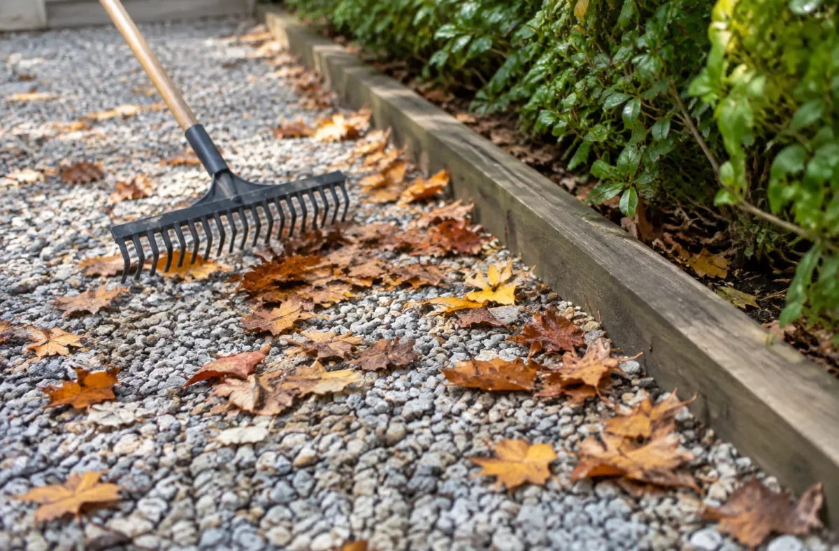 Comment empêcher les feuilles mortes de s’accumuler dans les graviers